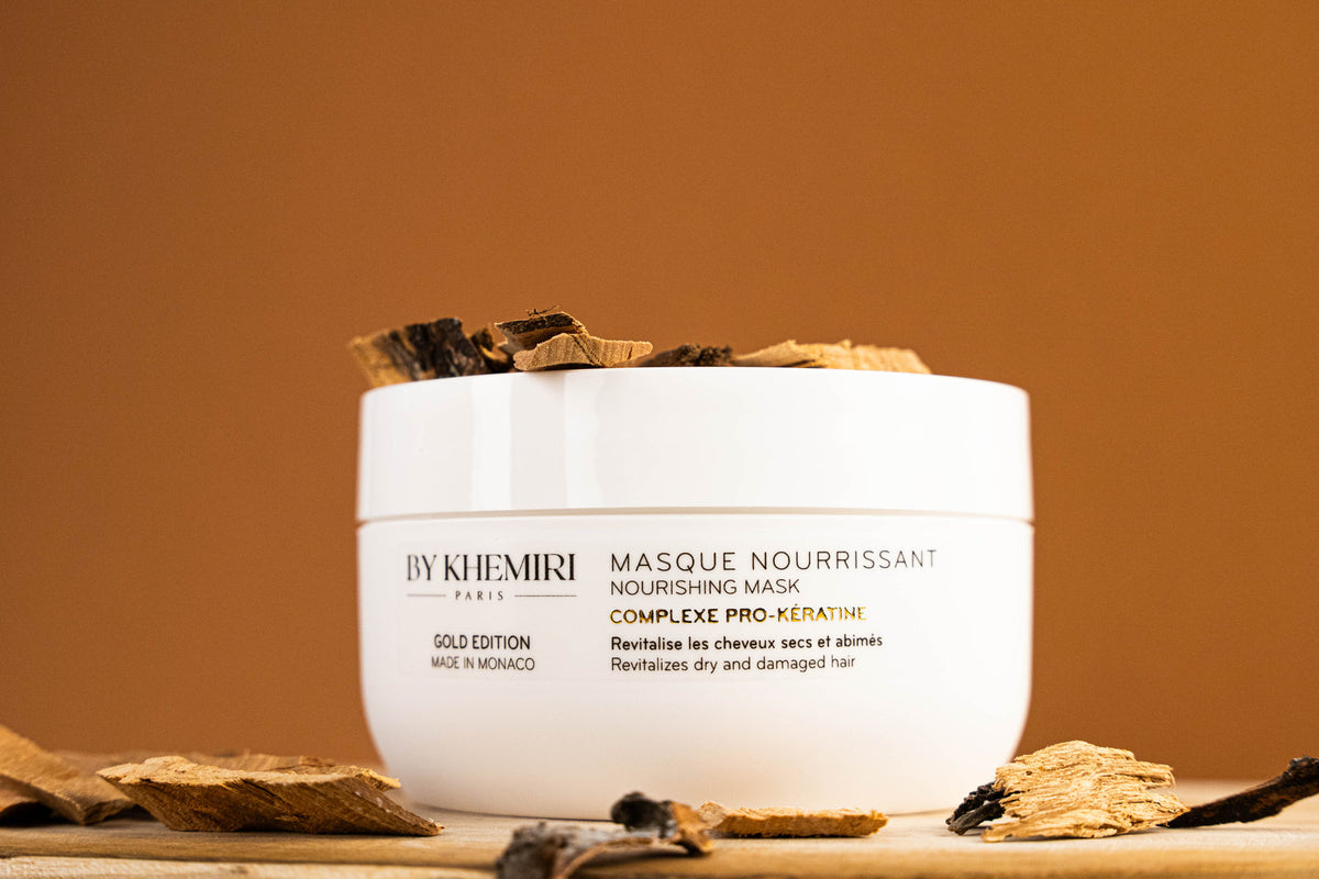 Routine Gamme Gold Maison Khemiri pour cheveux secs et abîmés
