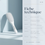 Brosse démêlante FlexGlide By Khemiri – démêlage cheveux mouillés