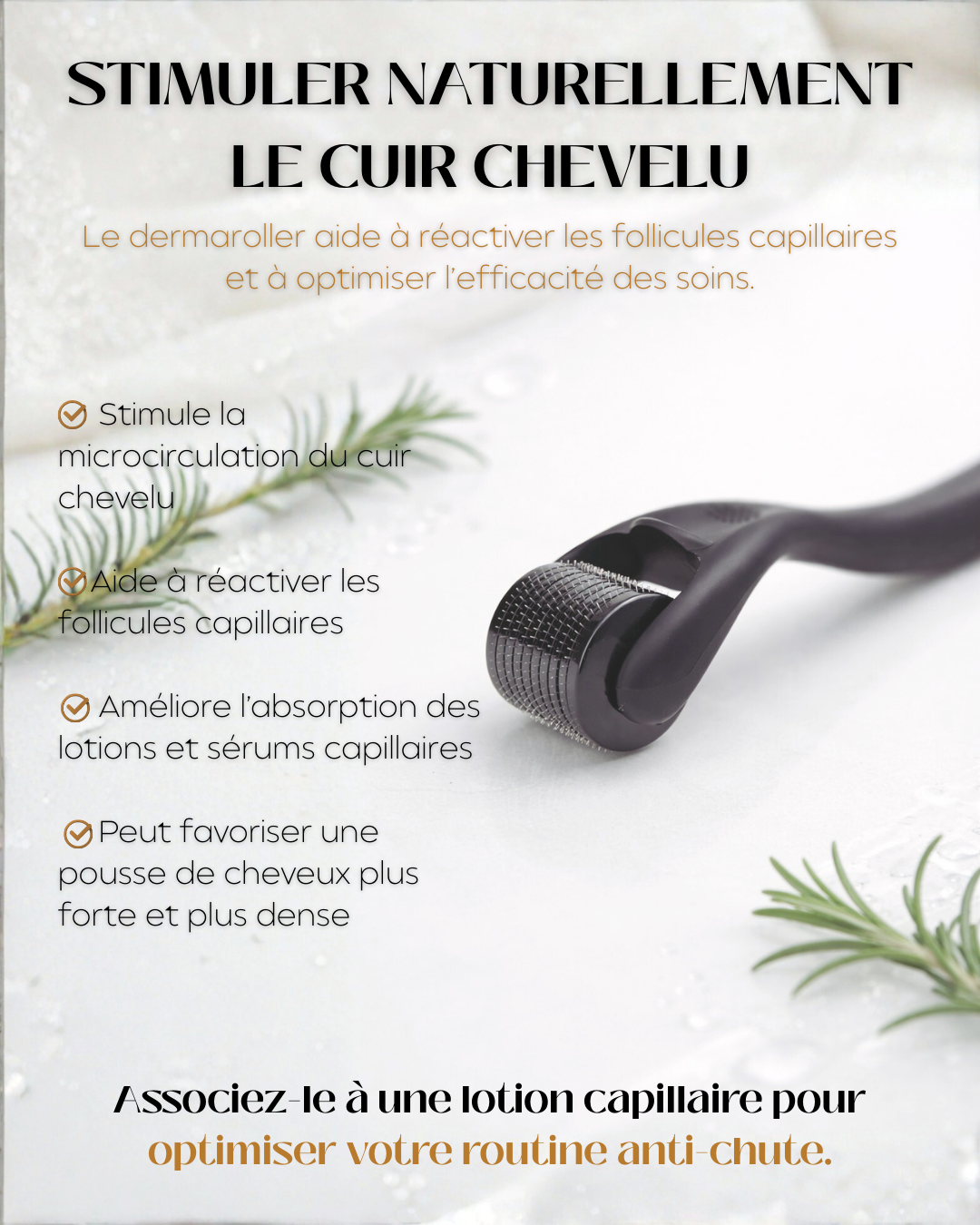 Kit Anti-Chute & Pousse Intense - Lotion Fortifiante au Procapil + Derma Roller