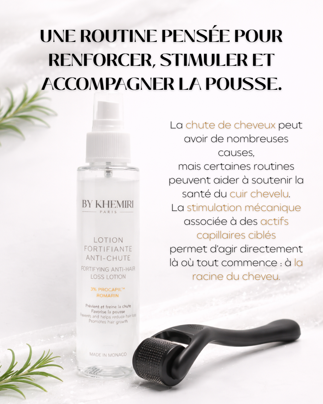 Kit Anti-Chute & Pousse Intense - Lotion Fortifiante au Procapil + Derma Roller