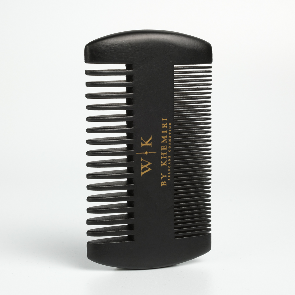 Kit Essentiel de Soin de la Barbe : Brosse, Peigne et Pochette de Transport