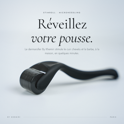 Derma Roller Microneedling – Stimule la Pousse Cheveux & Barbe