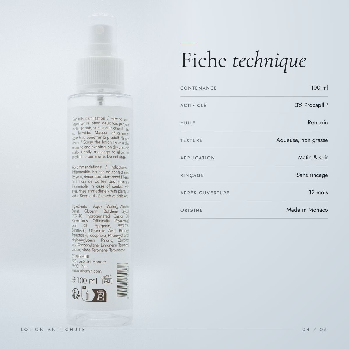 Kit Anti-Chute & Pousse Intense - Lotion Fortifiante au Procapil + Derma Roller