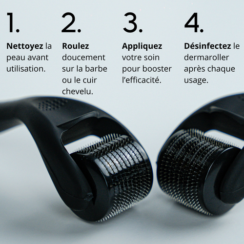 Derma Roller Microneedling – Stimule la Pousse Cheveux & Barbe