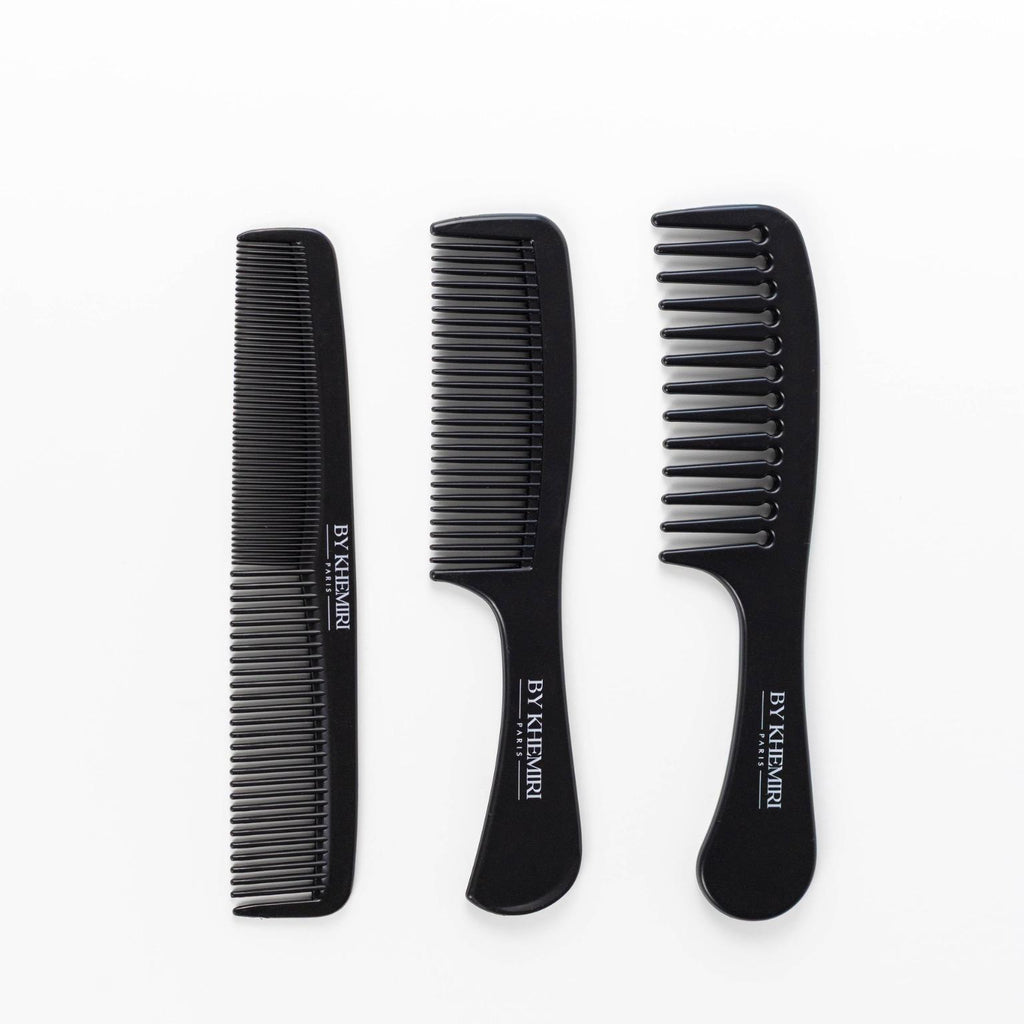 Set de 3 Peignes By Khemiri – Dents Serrées, Écartées et Mixtes