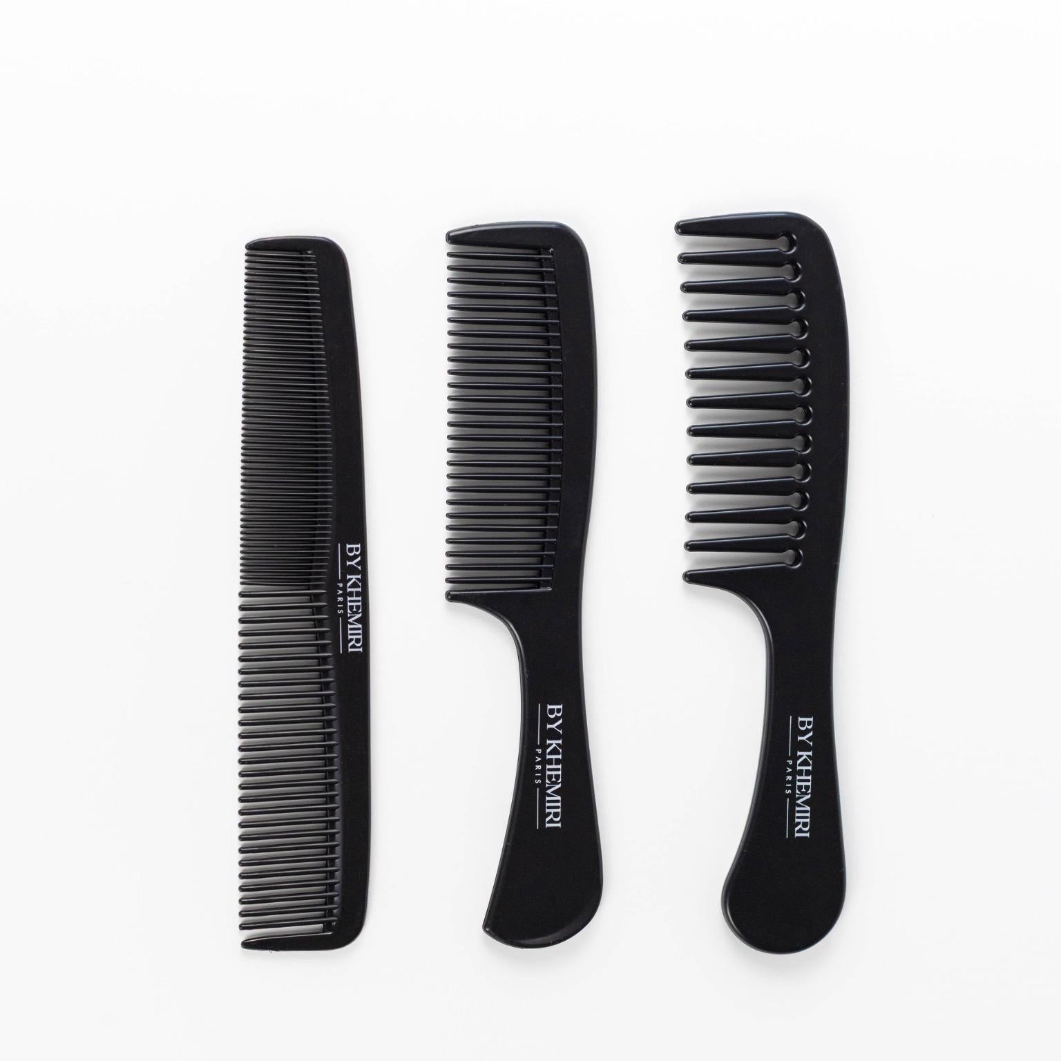 Set de 3 Peignes By Khemiri – Dents Serrées, Écartées et Mixtes