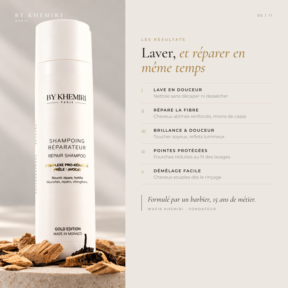 Shampoing Réparateur à la Kératine Sans Sulfate